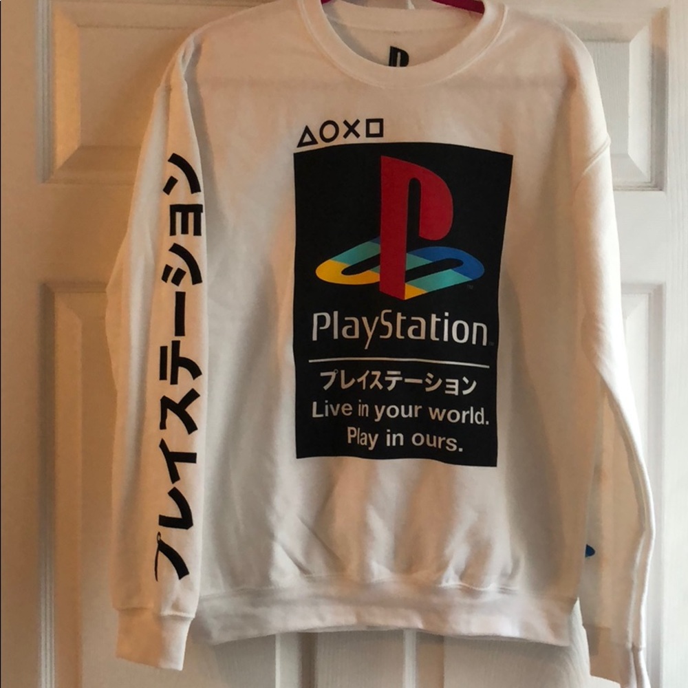 White PlayStation Sweatshirt
